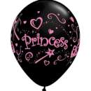 Black and Pink Princess Balloons